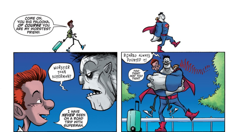 Illustration for article titled Bizarro #1 soars with kid-friendly, continuity-free superhero comedy